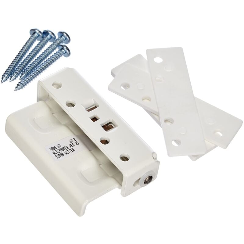 foto del prodotto abus - 323362 sw2 w - chiavistello universale per porte e porte-finestre, in acciaio, colore bianco