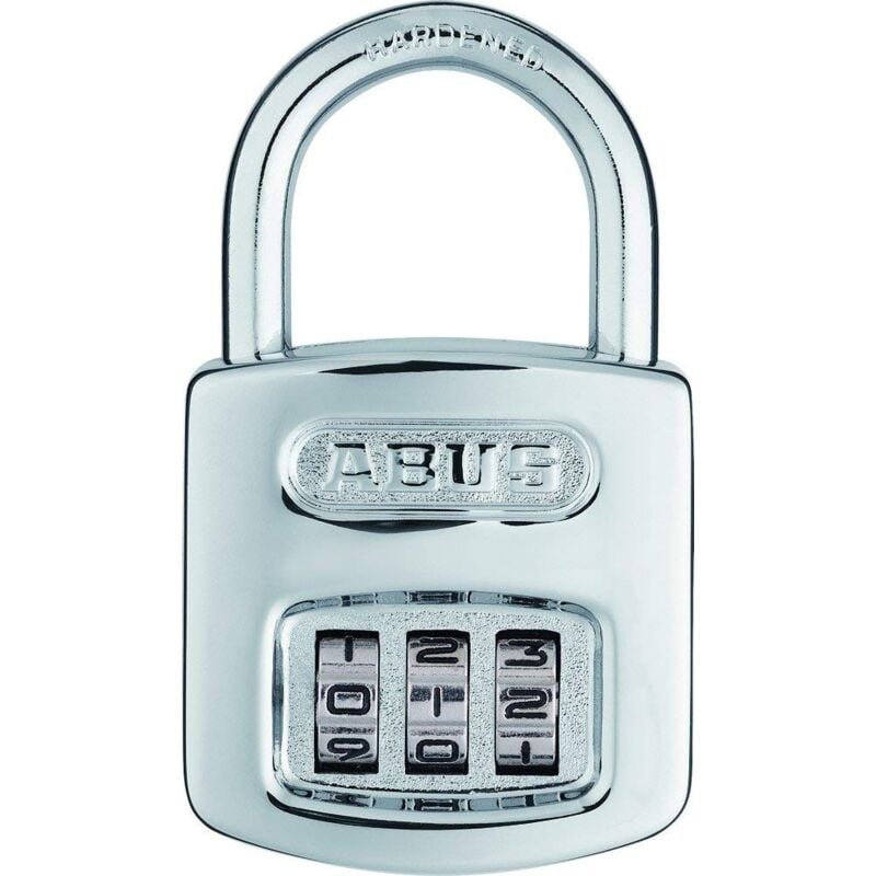 foto del prodotto abus 329333 160 40c candado combinaci n cromado 40 mm 3 d gitos blister