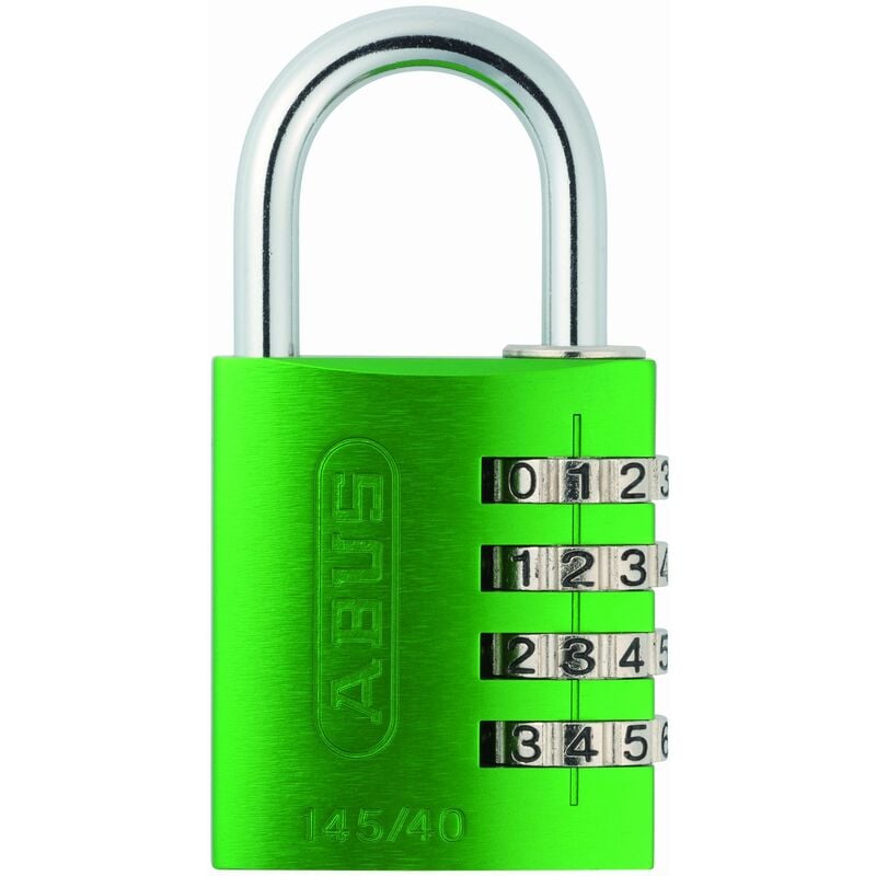 foto del prodotto abus 495311 145 40verdeb candado aluminio combinacion 40 mm 4 d gitos verde blister