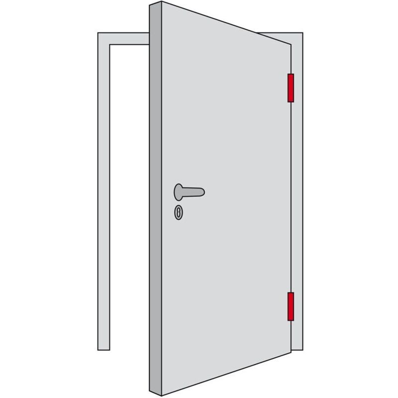 foto del prodotto abus 513848 pr2600w barra transversal con cilindro de seguridad 30 70 blanca