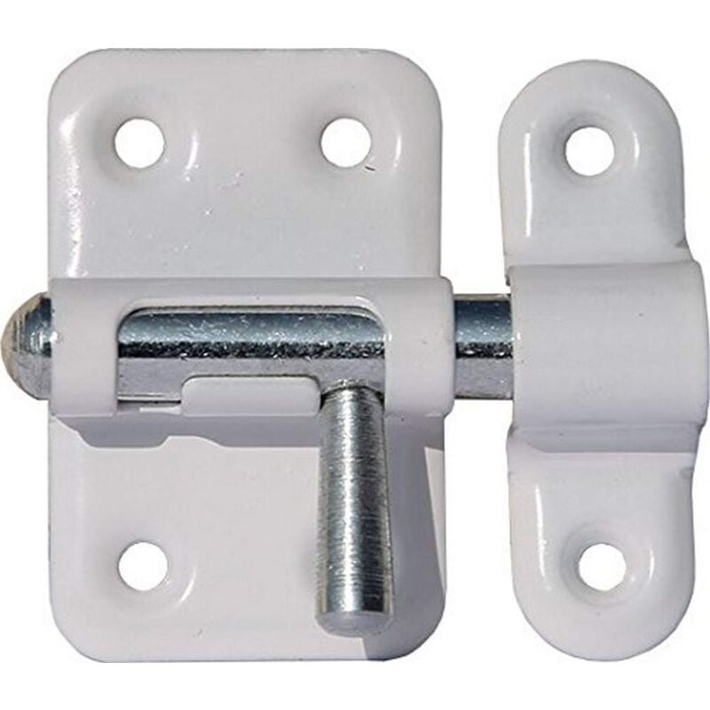 foto del prodotto abus 596759 srr25wb pestillo de acero acabado en blanco 25 mm blister