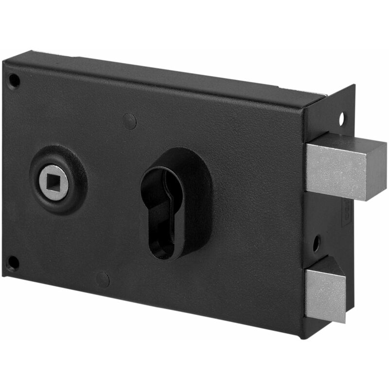 foto del prodotto abus fe9762107a sa h ce d serratura da applicare con maniglia, orizzontale, con chiusura a chiave per apertura da esterno, destra, 80 x 140 mm