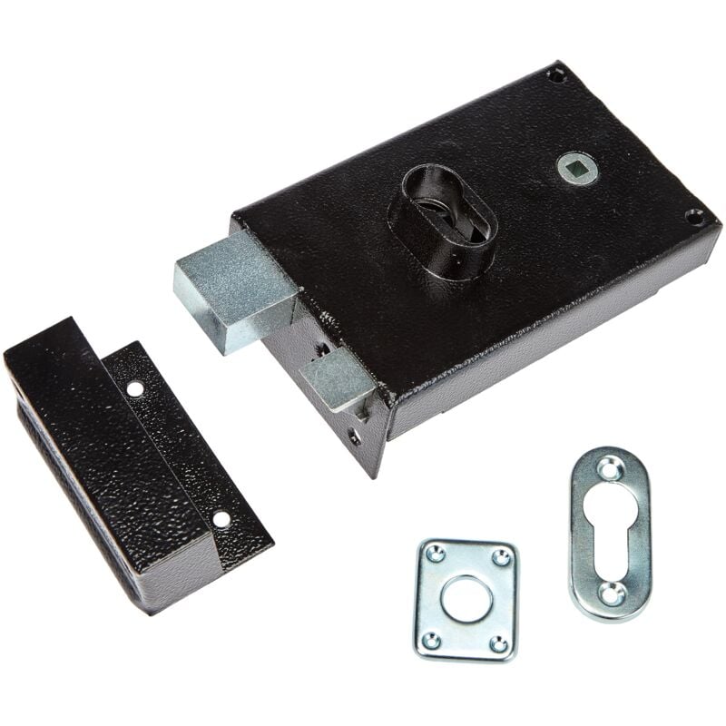 foto del prodotto abus fe9762207a sa h ce g serratura da applicare con maniglia orizzontale con chiusura a chiave per apertura esterna sinistra80 88 x 140