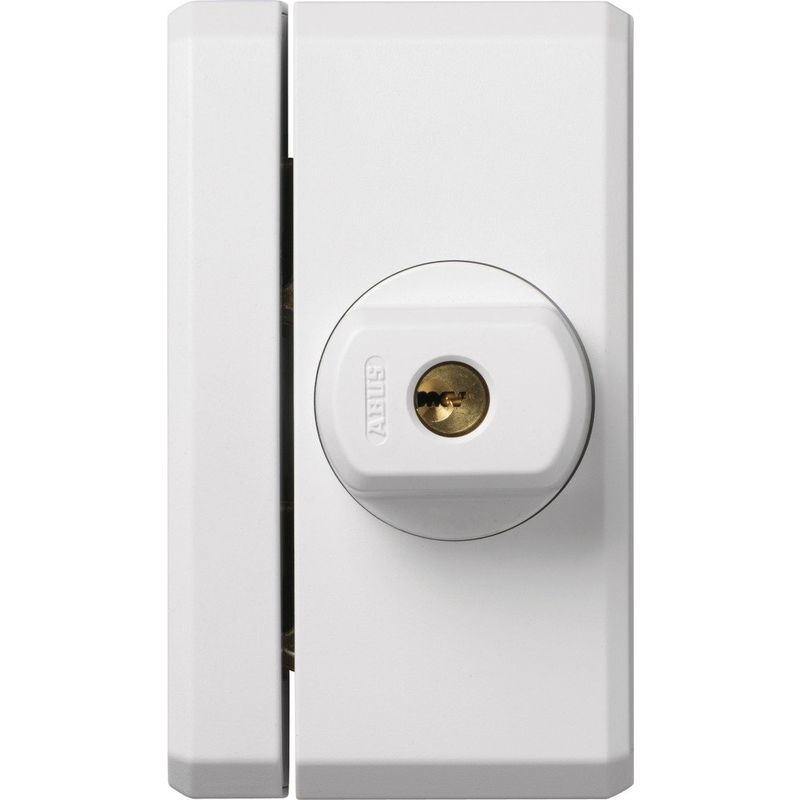 foto del prodotto abus fts96 serratura con blocco, blocco per finestre con doppio chiavistello a incastro, serratura multipla, livello di sicurezza 10, 11209, bianco