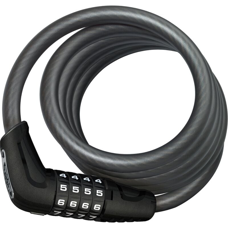 foto del prodotto abus lucchetto a cavo numero 5510c 180 lucchetto compatto con codice combinazione per biciclette due ruote e bambini livello di sicurezza 3 da 10