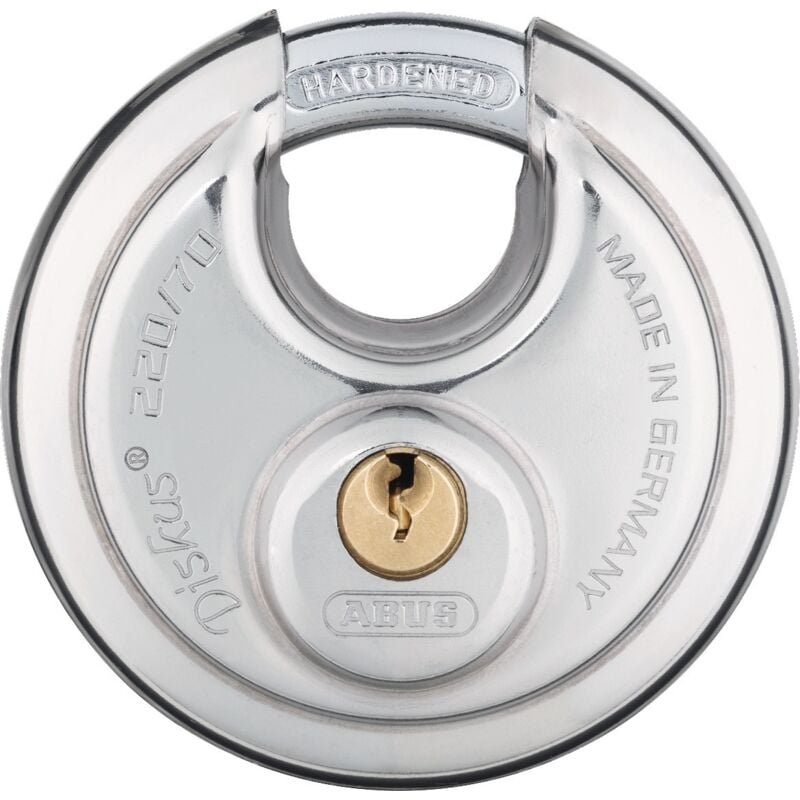 foto del prodotto abus - lucchetto a cilindro 220 70 larghezza corpo serratura 70 mm in acciaio inox