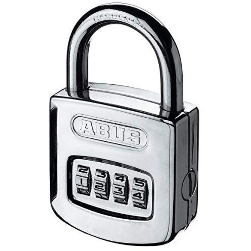 foto del prodotto abus - lucchetto a combinazione 160 50 corpo serratura w.51mm sta argento rosa rullo di combinazione 4