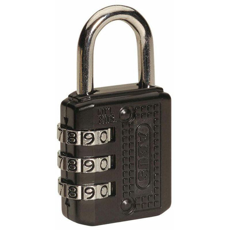 foto del prodotto abus lucchetto a combinazione 715 20 nero acciaio zinco 2 cm 