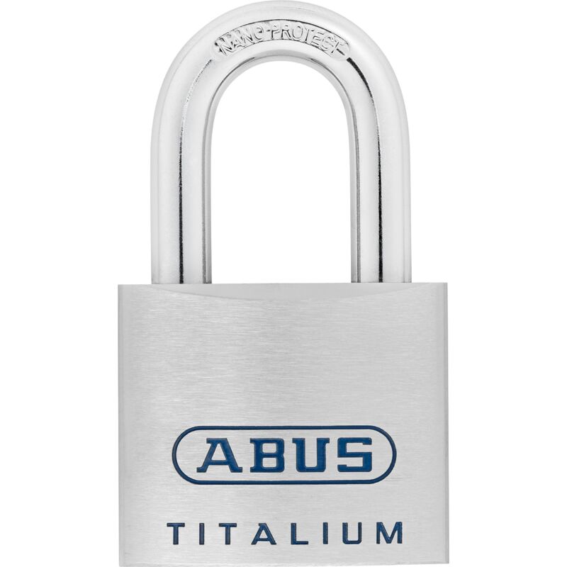 foto del prodotto abus lucchetto titalium 96ti 50 corpo della serratura leggero in solido alluminio speciale serratura del basamento con chiave reversibile abus