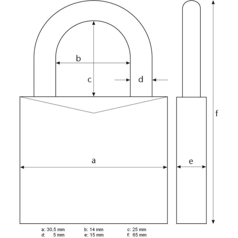 foto del prodotto abus serratura a combinazione 165 30 lucchetto in ottone con codice numerico regolabile individualmente serratura per valigia serratura per
