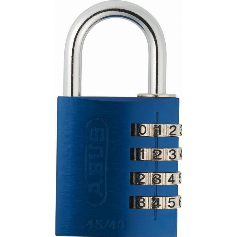 foto del prodotto abus serratura a combinazione in alluminio 145 40 blu lock tag 48807