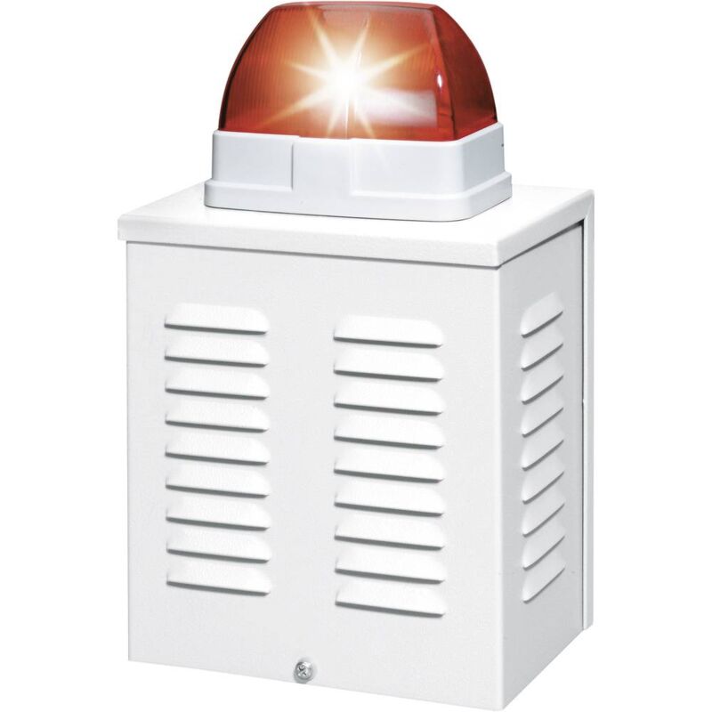 foto del prodotto abus sg1650 sirena con lampeggiante 110 db rosso ambiente interno, ambiente esterno 12 v dc