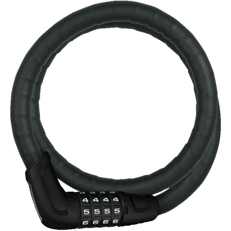 foto del prodotto abus steel o flex tresorflex 6615c lucchetto corazzato lucchetto a combinazione in cavo d acciaio con corazza in manicotti in acciaio livello