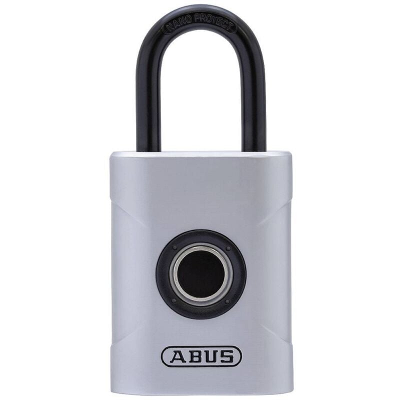 foto del prodotto abvs62575 lucchetto 45 mm argento serratura con impronte digitali abus