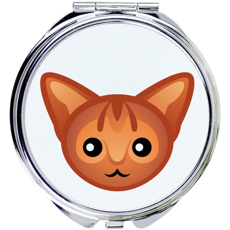 foto del prodotto abyssinian specchio tascabile per borsetta di art dog
