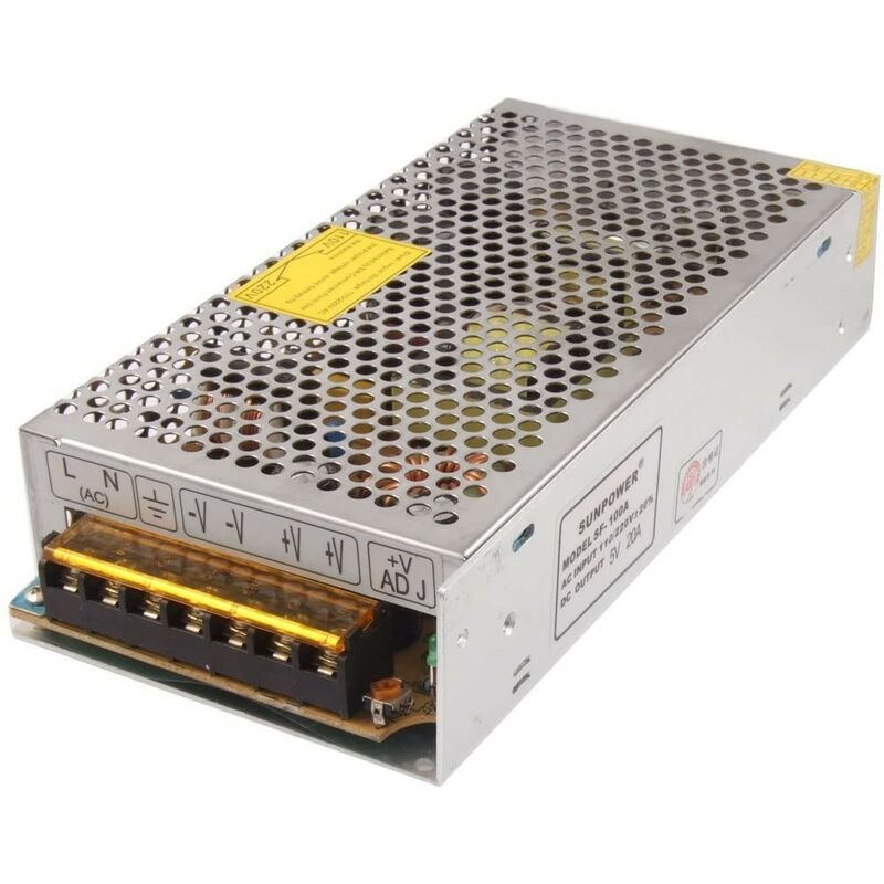 foto del prodotto ac 220v dc 5v alimentatore 20a 100w stabilizzato switching trimmer
