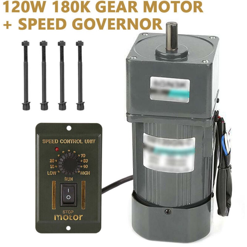 foto del prodotto ac 220v motoriduttore motoriduttore a velocit variabile con regolatore di velocit 120w 180k 1 180