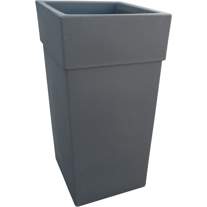 foto del prodotto ac deco bama vaso piramide sensation 50 x 50 x h87.5 cm antracite