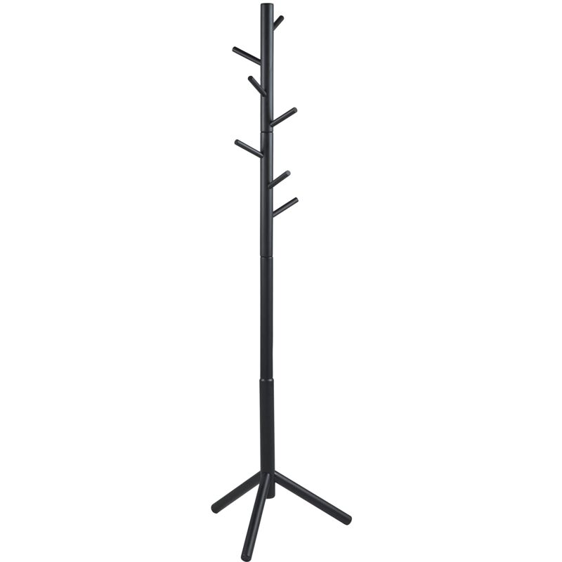 foto del prodotto ac design furniture yannick appendiabito, h 176 x l 51 x p 45 cm, nero, legno di albero della gomma, 1 pz.