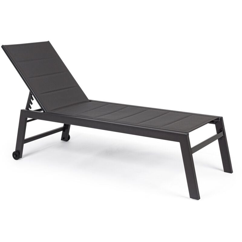 foto del prodotto ac marca lettino prendisole in alluminio summer con ruote per piscina e giardino bianco