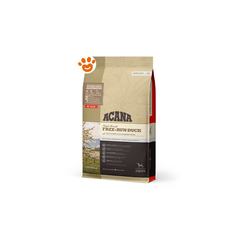 foto del prodotto acana dog all breed singles free run duck dog all breed singles free run duck sacco da 11,4 kg