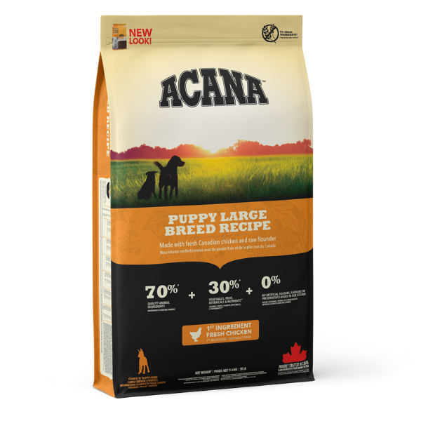 foto del prodotto acana puppy large breed recipe 11,4 kg croccantini per cani 1 ordine scegli lo sconto bzr5 bzr20 200 punti fedelt 