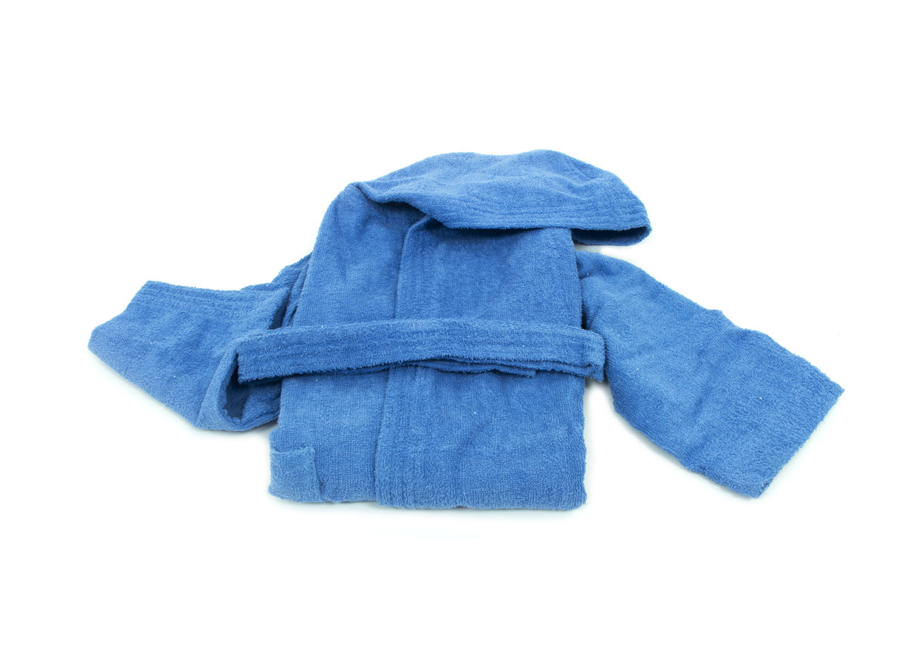 foto del prodotto accappatoio per bambini in spugna modello children colore bluette 6 anni bluette