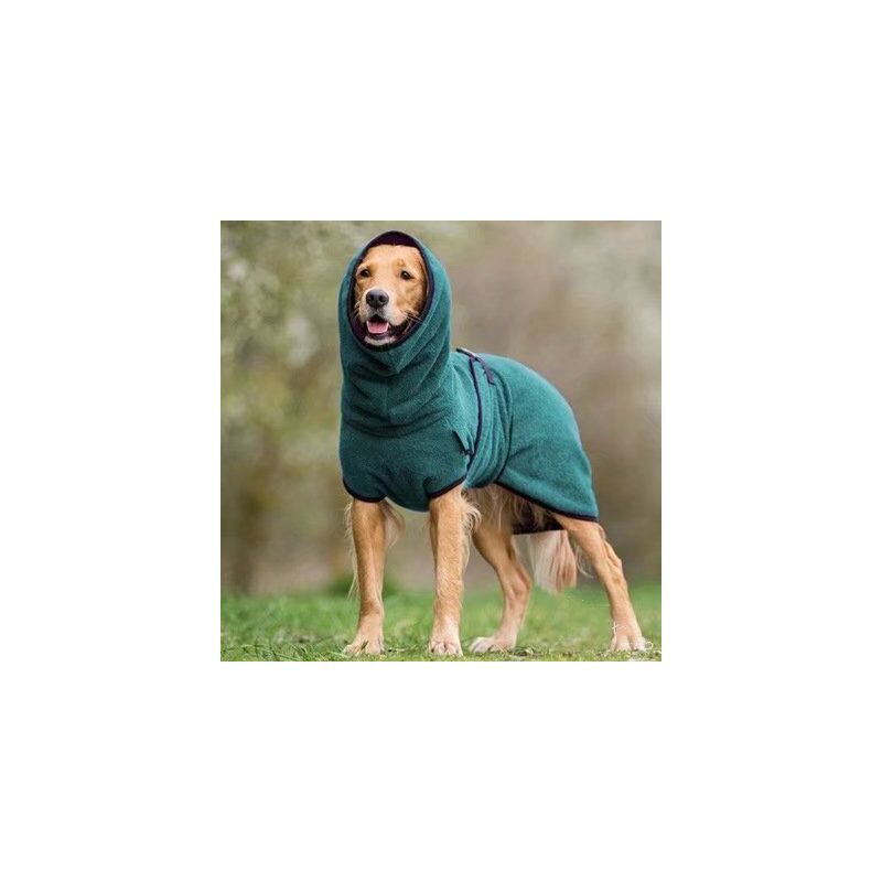 foto del prodotto accappatoio per cani in microfibra asciugamano da bagno per cani ad asciugatura rapida xl verde soekavia