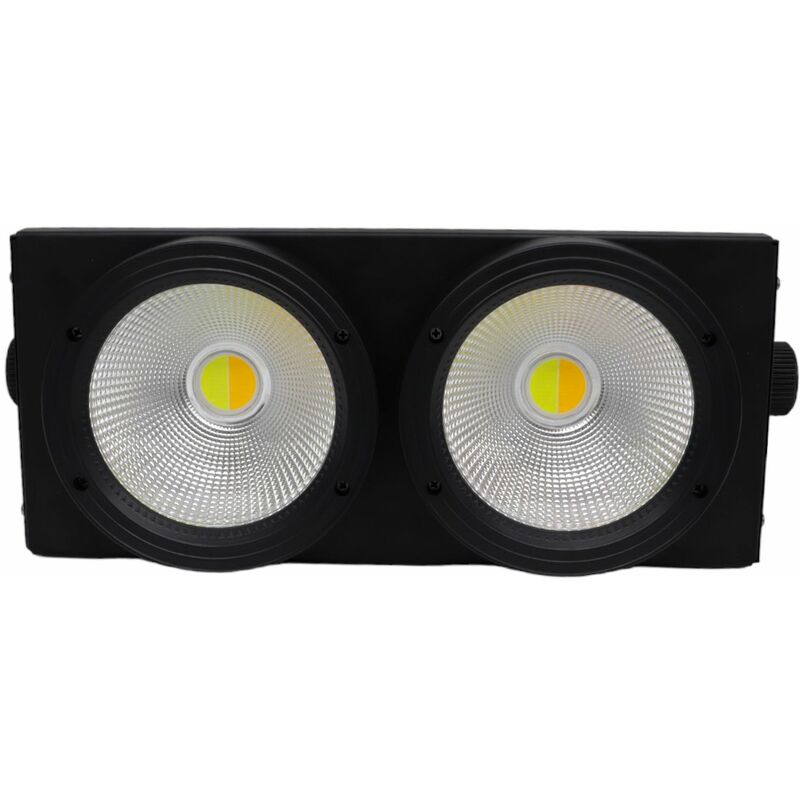 foto del prodotto accecatore a 2 led 200w luce calda fredda dmx512 presa powercon