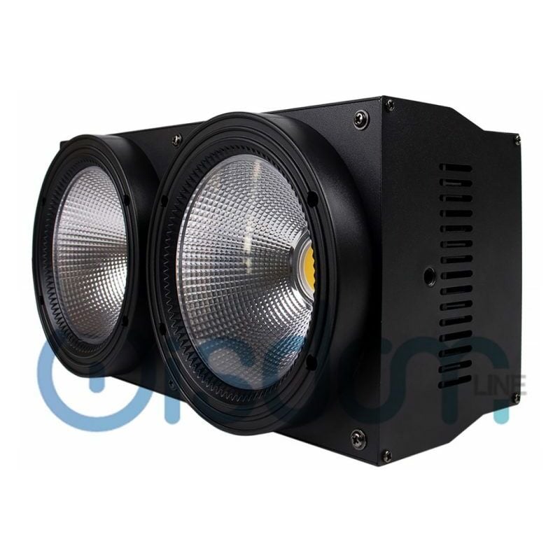 foto del prodotto accecatore strobo a 2 led 200w luce calda dmx512 presa powercon wisdom