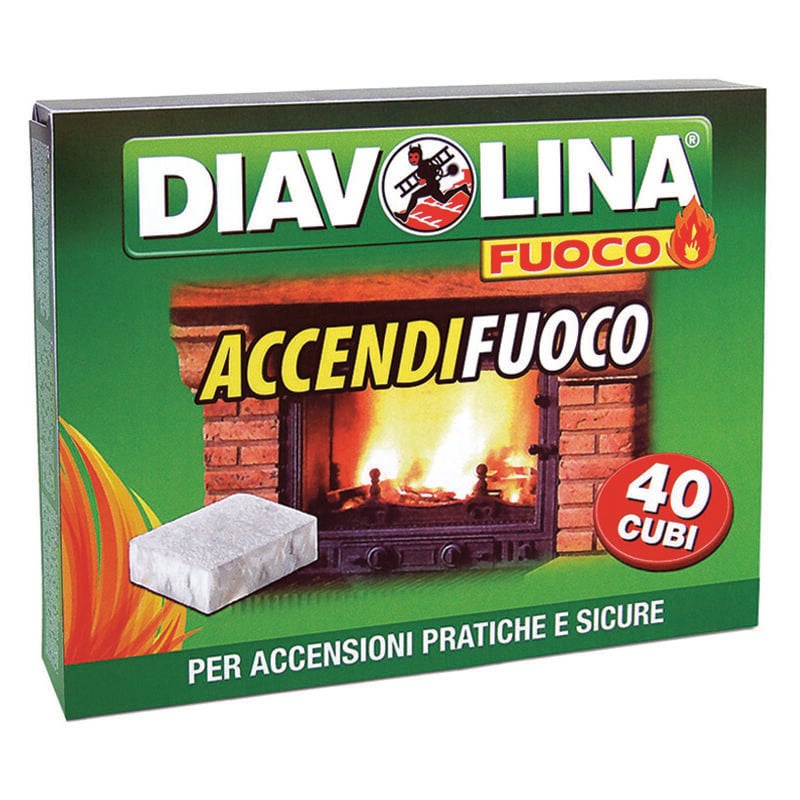 foto del prodotto accendifuoco conf. 40 cubi diavolina