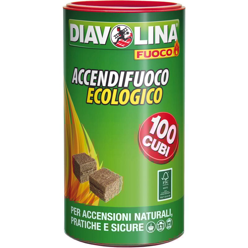 foto del prodotto accendifuoco ecol.100 cubetti 15317 diavolina