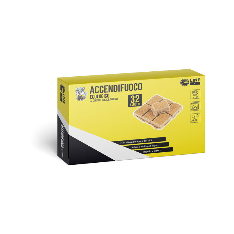 foto del prodotto accendifuoco ecologico 32 cubetti 140 g