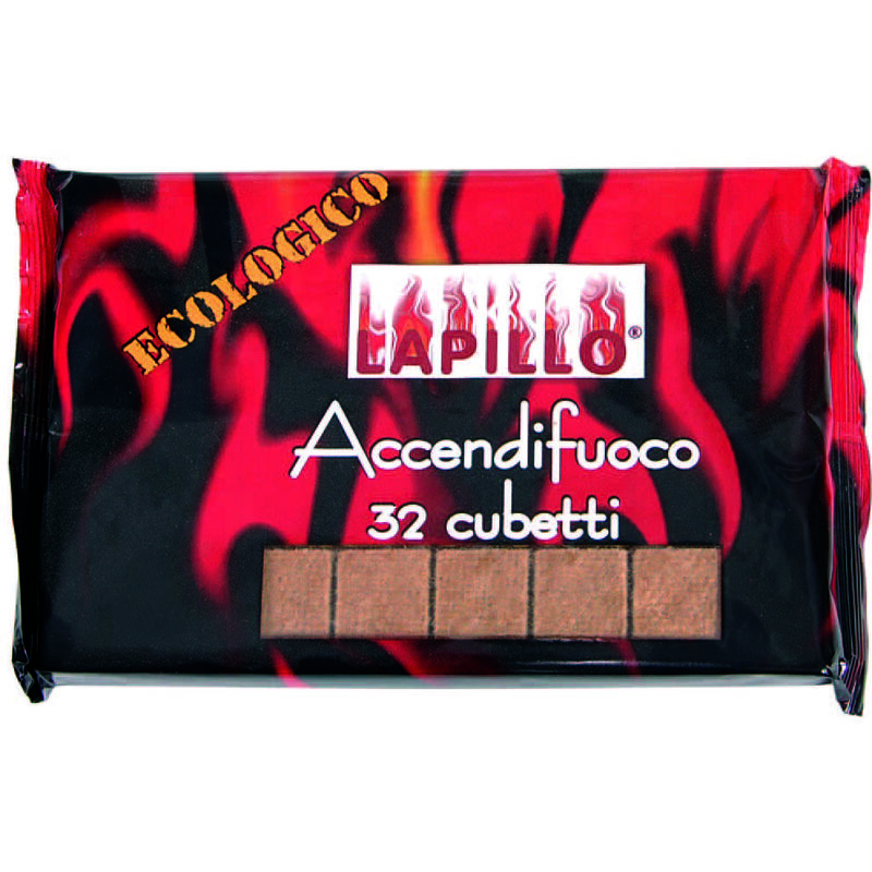 foto del prodotto accendifuoco ecologico 32 cubi