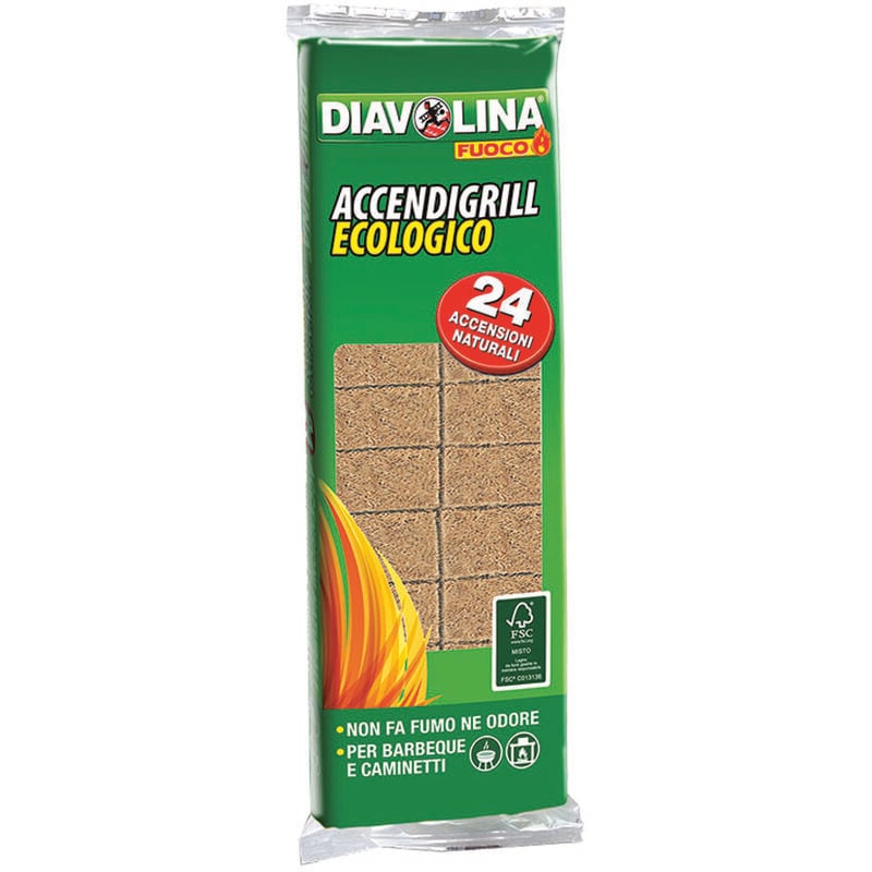 foto del prodotto accendifuoco naturale 24 pz. pz 24 diavolina