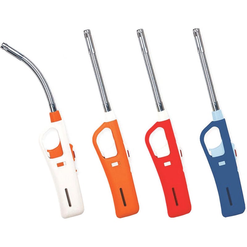 foto del prodotto accendigas a fiamma flex con tubo flessibile colori assortiti