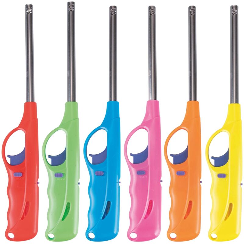 foto del prodotto accendigas ricaribile 6 colori assortiti