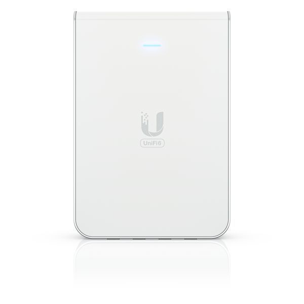 foto del prodotto access point ubiquiti wifi6 in wall