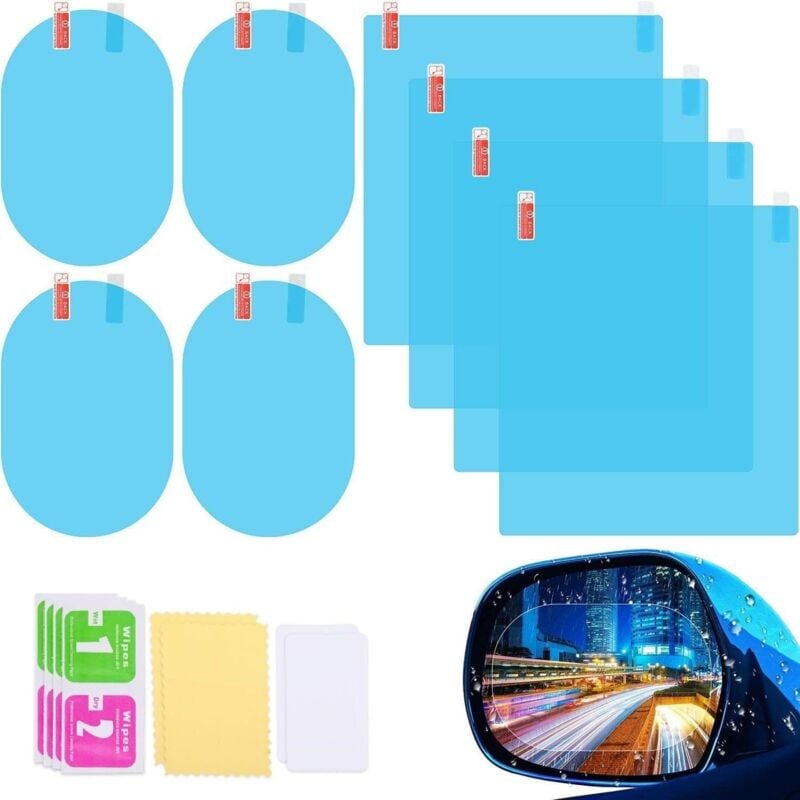 foto del prodotto accessoires de voiture universels r troviseur tanche anti bu e anti pluie anti eau film de protection autocollant pour voiture. 4carr 4ovale 