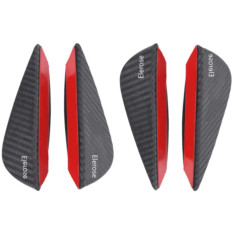 foto del prodotto accessori abarth set di 4 spoiler paraurti anteriore, splitter pinne e stemmi esterni zoternen