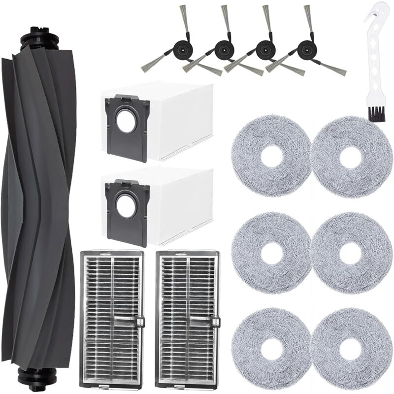 foto del prodotto accessori applicabili per dreame x40 ultra complete x40 pro s30 pro ultra robot aspirapolvere pezzo di ricambio, spazzole a rullo 6 panni 2