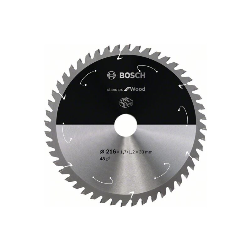 foto del prodotto accessori bosch lama circolare de standard per legno legno, 216 x 30 1,7 mm, 48 denti, accessorio sin cavo 