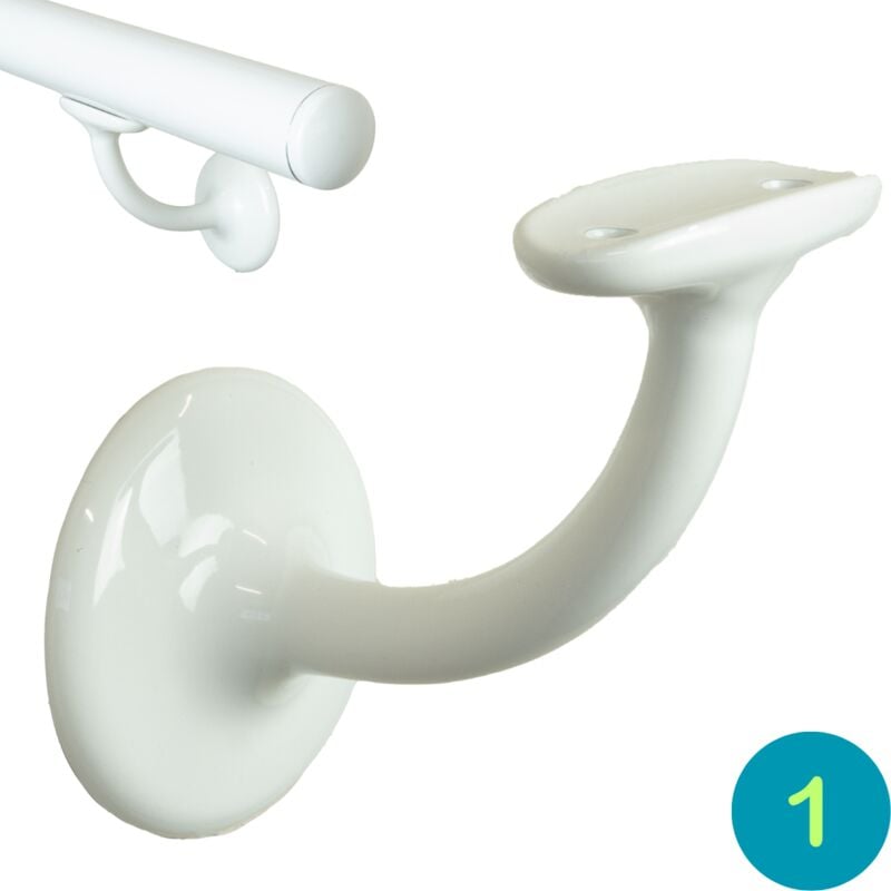 foto del prodotto accessori corrimano - supporto tubo mod v42r bianco 2pz