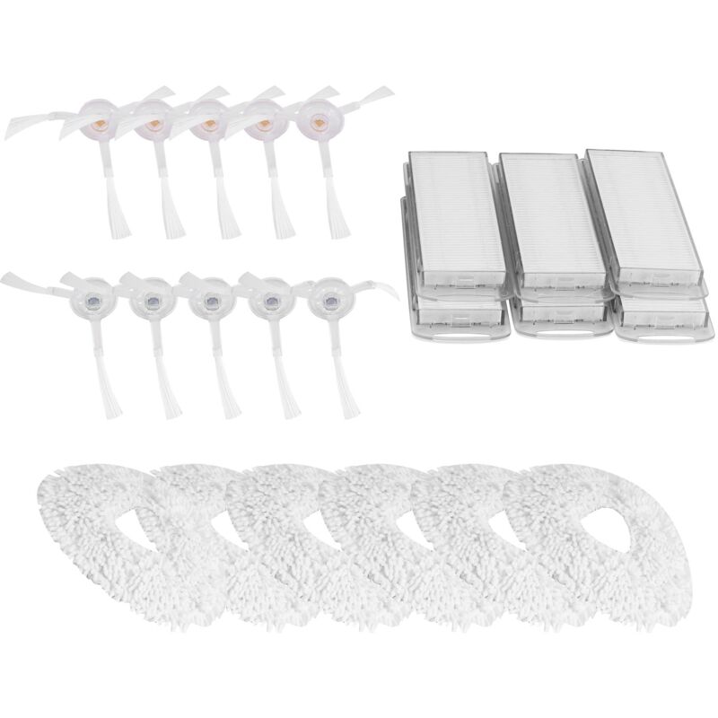 foto del prodotto accessori da 22 pezzi per il robot spazzante t10, spazzola laterale, panno filtrante, panno