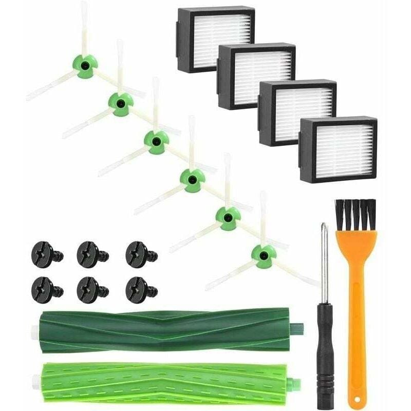 foto del prodotto accessori di ricambio per aspirapolvere per irobot roomba, kit serie compatibile e i e5 e6 i7 i7 i3 i3 i4 i4 i6 i6 j7 j7 i8 i8 , 4 filtri, 6