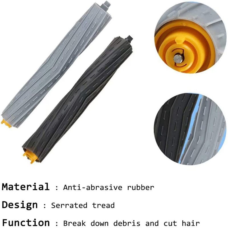 foto del prodotto accessori di ricambio per irobot roomba serie 800 900 860 865 866 870 871 875 876 880 886 896 960 966 971 976 980 981 spazzole di ricambio accessori
