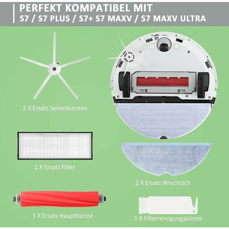 foto del prodotto accessori di ricambio per xiaomi roborock s7 s7 plus s7 maxv plus ultra eur accessori per robot per eur derrui