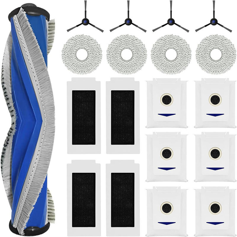 foto del prodotto accessori di ricambio t30 per robot aspirapolvere ecovacs deebot t30 pro omni t30 omni, 1 spazzola principale, 4 filtri, 4 spazzole laterali, 4