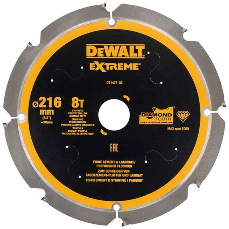 foto del prodotto accessori disco da taglio 216x30 mm, 8 denti dt1473 dewalt