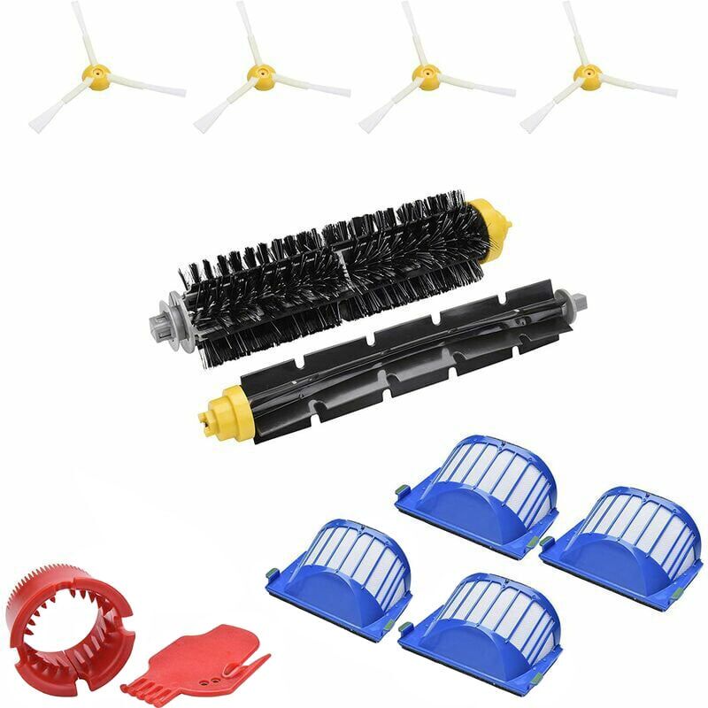 foto del prodotto accessori kit di sostituzione per irobot roomba 675 676 677 655 filtro spazzola laterale mocio scopa roomba pezzi di ricambio
